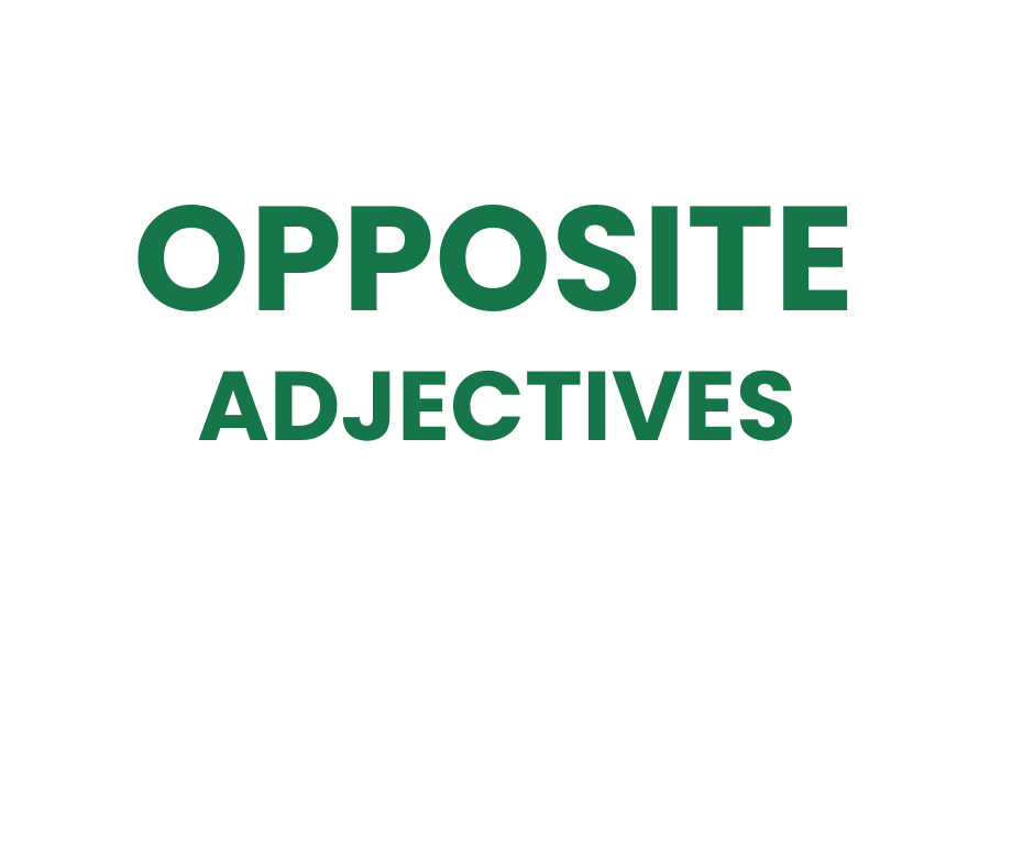 Text highlighting opposite words adjectives